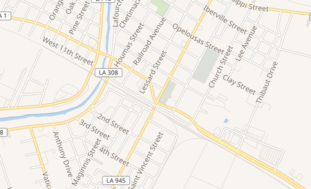 map of 522 Marchand Dr. Donaldsonville, LA 70346
