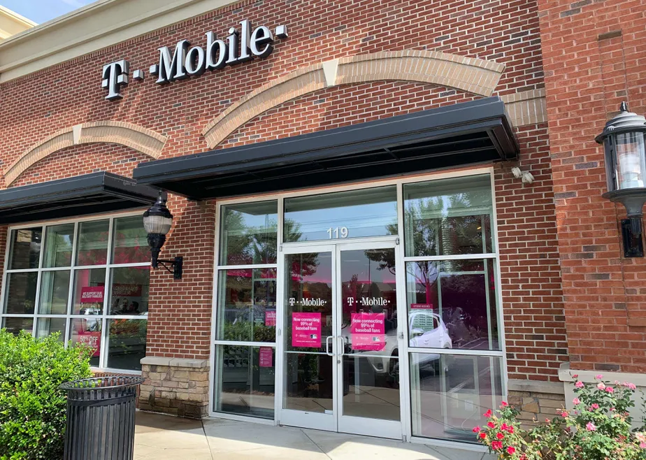 Exterior photo of T-Mobile store at Tryon Village, Cary, NC