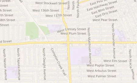 map of 1115 N Wilmington Ave Compton, CA 90222