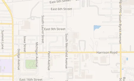 map of 918 S Merrifield Ave Mishawaka, IN 46544