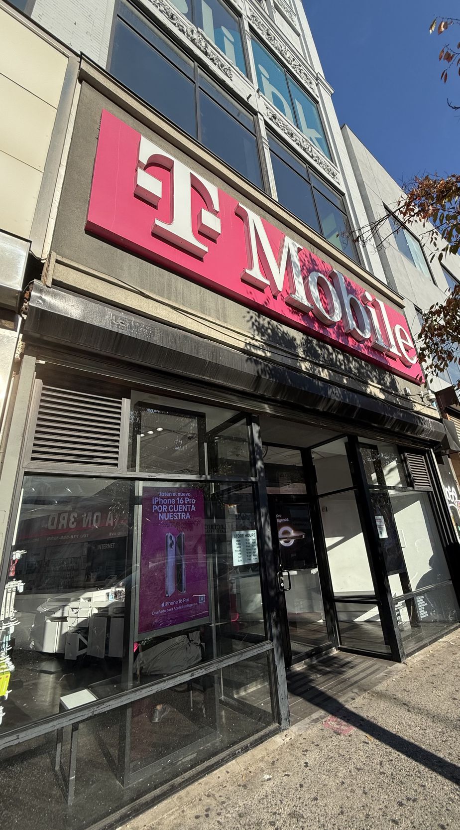 Exterior photo of T-Mobile Store at 151st & 3rd Avenue, Bronx, NY