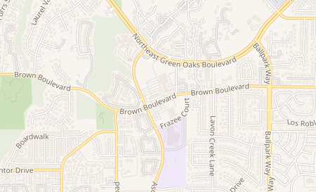 map of 1831 Brown Blvd 102 A Arlington, TX 76006
