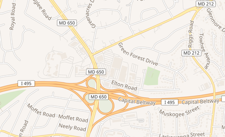 map of 10119 New Hampshire Ave Silver Spring, MD 20903