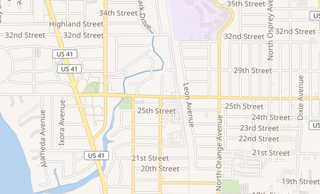 map of 1400 Dr Martin Luther King Way 102 Sarasota, FL 34234