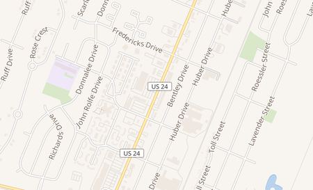map of 602 N. Telegraph Monroe, MI 48162
