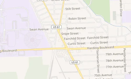 map of 8180 Scenic Hwy Baton Rouge, LA 70807