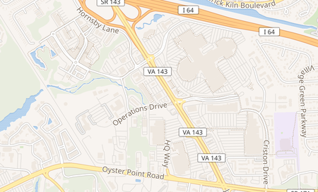 map of 12229 Jefferson Avenue STE 300 Suite 300 Newport News, VA 23602