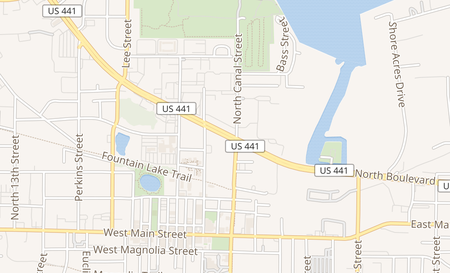 map of 219 North Blvd E Leesburg, FL 34748