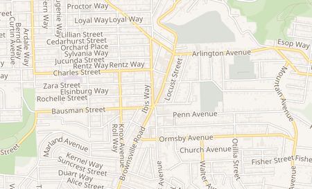 map of 228 Brownsville Rd Pittsburgh, PA 15210
