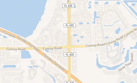 map of 4654 S Kirkman Road Orlando, FL 32811