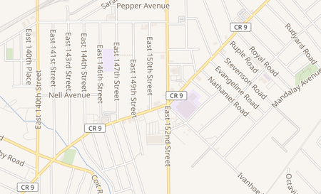 map of 944 East 152nd Street Cleveland, OH 44110