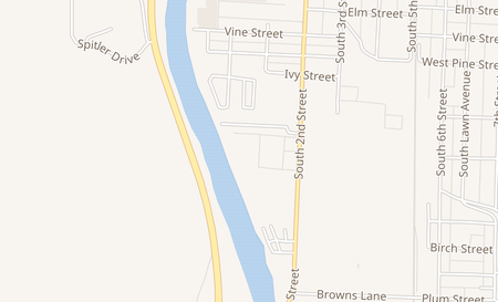 map of 779 S 2nd St Coshocton, OH 43812