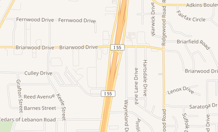 map of 5735 Interstate 55 North Frontage Rd C Jackson, MS 39206