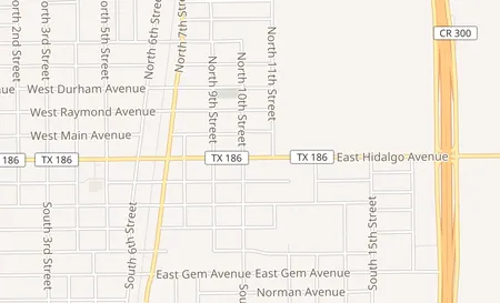 map of 423 E Hidalgo Ave Unit 3 Raymondville, TX 78580