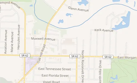 map of 2300 E Morgan Ave Evansville, IN 47711