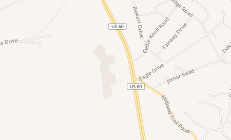 map of 10699 US 60 Ashland, KY 41102