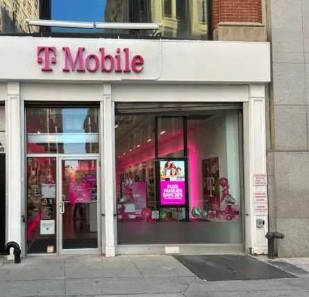 Exterior photo of T-Mobile Store at Broadway & Waverly Pl, New York, NY