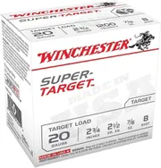 Winchester Super-Target 20 Gauge 2-3/4" 3/4 oz. #8 Shot, 25 Rounds TRGT208 | TRGT208
