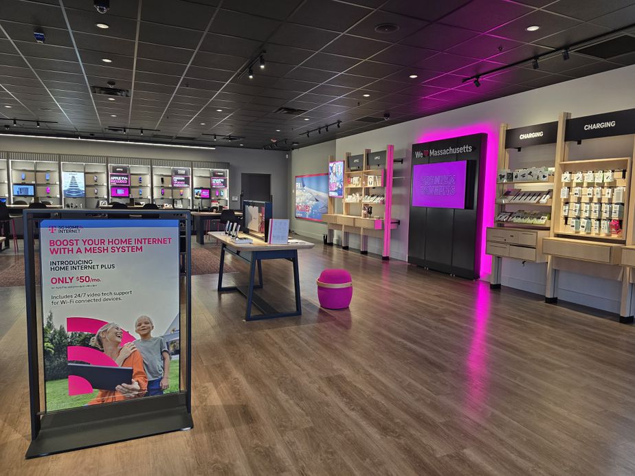 Interior photo of T-Mobile Store at Shaw's Plaza, Raynham, MA