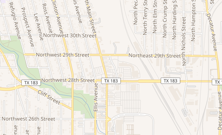 map of 2813 N Commerce St. 109 Fort Worth, TX 76106