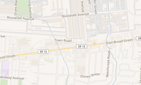 map of 3916 E. Broad St Columbus, OH 43213