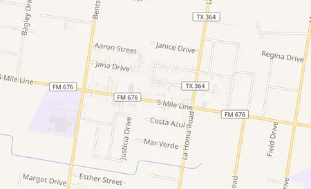 map of 3502 W Main Ave Ste 6 Mission, TX 78574