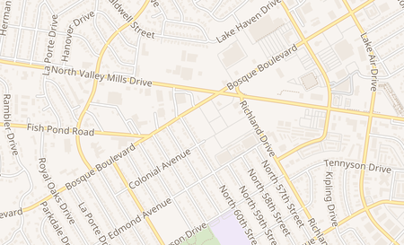 map of 5900 Bosque Blvd Waco, TX 76710