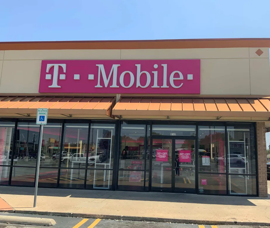 Exterior photo of T-Mobile store at Forest Lane & Abrams, Dallas, TX
