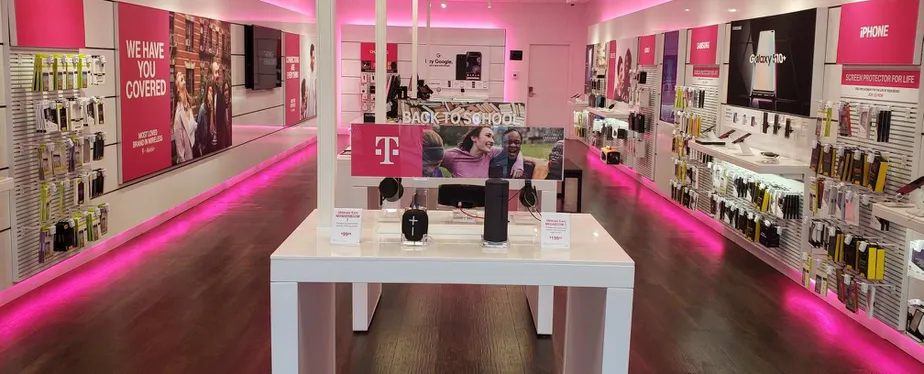 Interior photo of T-Mobile Store at Hallandale Beach Blvd & Three Islands Blvd, Hallandale Beach, FL