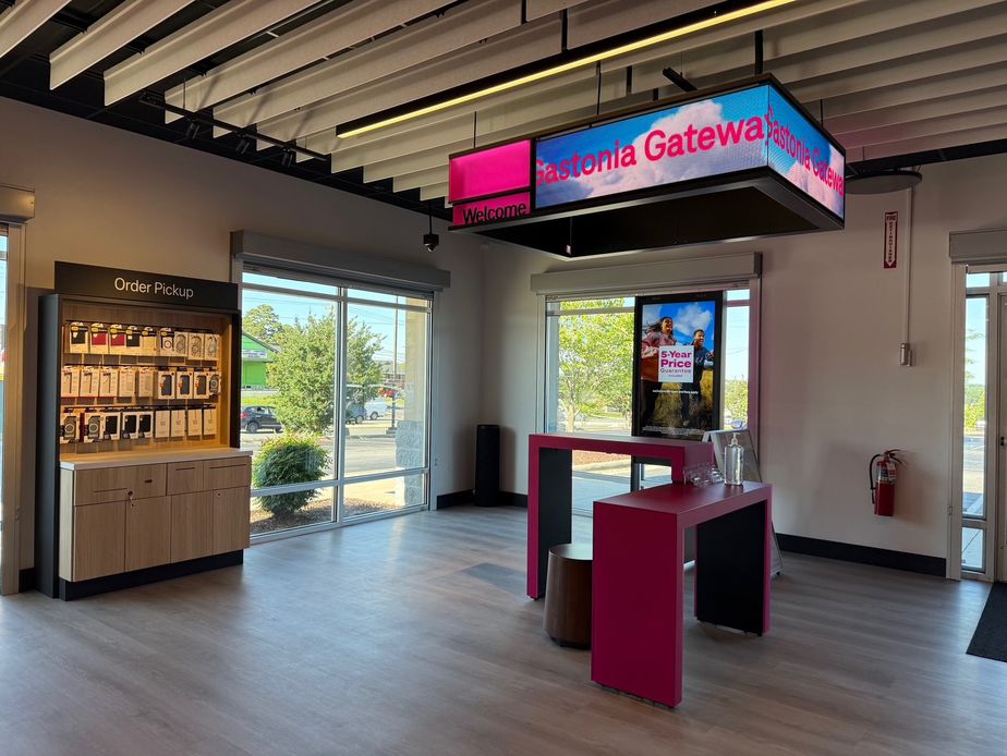 Interior photo of T-Mobile Store at E Franklin Blvd & Green Dr, Gastonia, NC