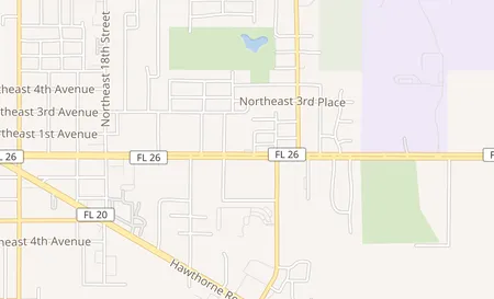 map of 2302 E University Ave Gainesville, FL 32641