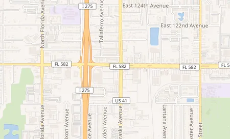 map of 751 E Fowler Ave Tampa, FL 33612