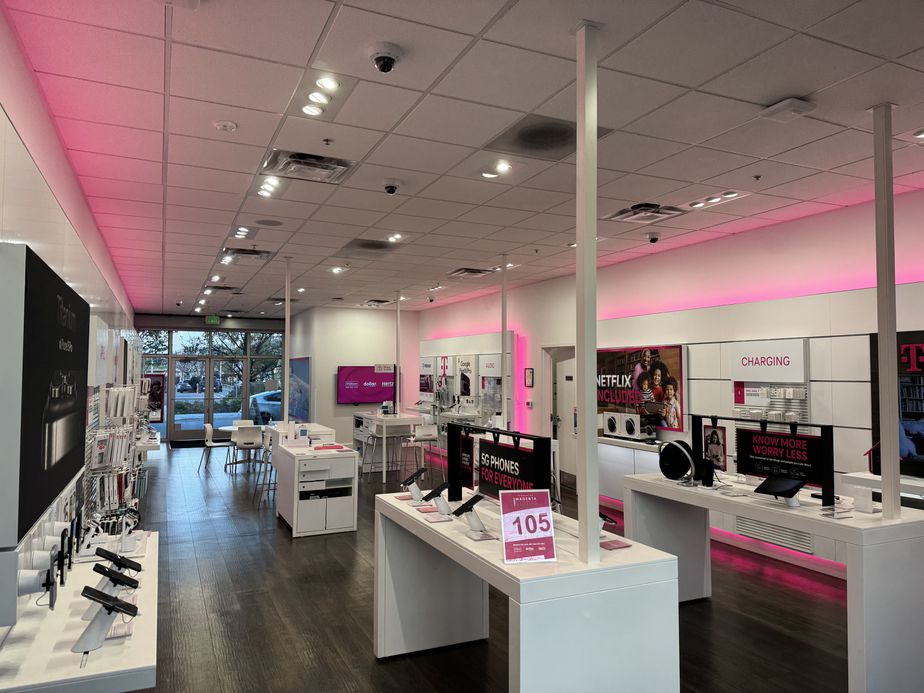 Interior photo of T-Mobile Store at Stevens Creek & Saich Way, Cupertino, CA