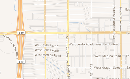 map of 625 W. Valencia Rd Tucson, AZ 85706