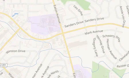 map of 1055 Eaton Ave Hamilton, OH 45013