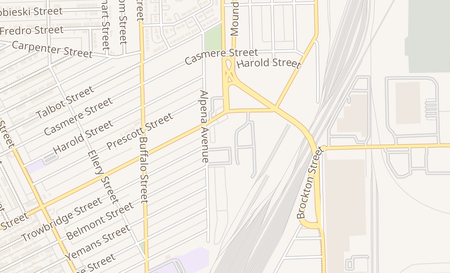 map of 5800 Caniff Detroit, MI 48212