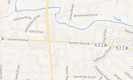 map of 3470 Sunset Ave Rocky Mount, NC 27804
