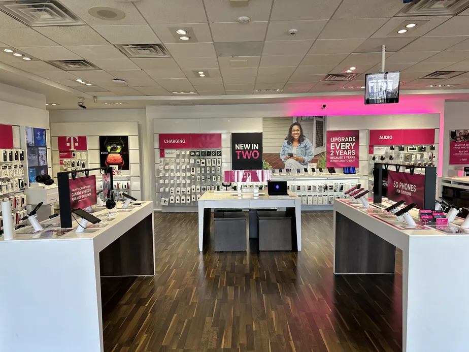 Interior photo of T-Mobile Store at Concord Mall, Wilmington, DE
