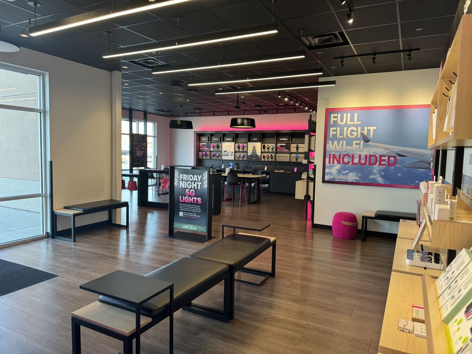Interior photo of T-Mobile Store at Downtown Crossing, Detroit Lakes, MN