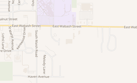 map of 2401 E Wabash St Frankfort, IN 46041