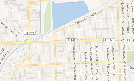 map of 6763 W Flagler St Miami, FL 33144
