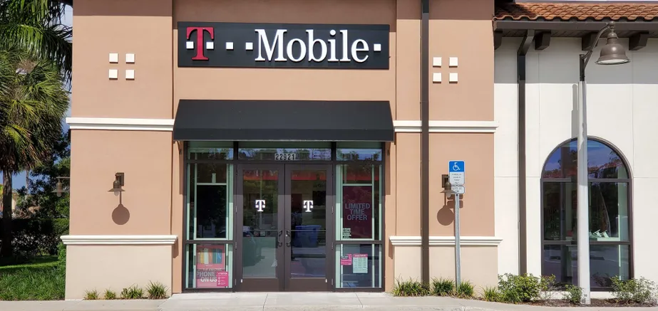 Exterior photo of T-Mobile store at Tamiami Trail & Bulb Lane, Estero, FL