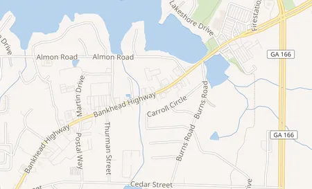 map of 739 Bankhead Hwy Carrollton, GA 30117