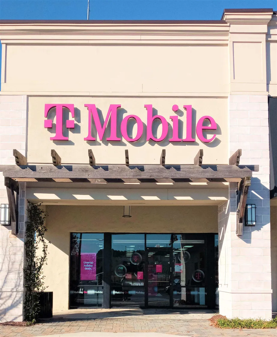 Exterior photo of T-Mobile store at Peachtree Pkwy & Ryan Rd Nw, Norcross, GA