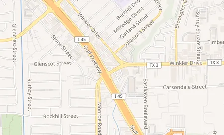 map of 6890 Monroe Rd Ste A Houston, TX 77017