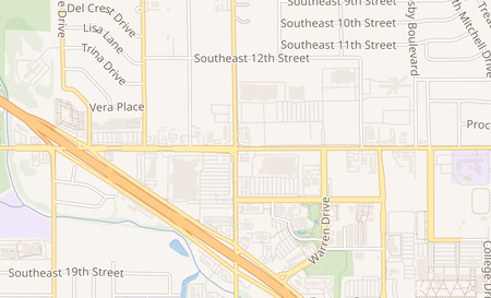 map of 5602 SE 15th Midwest City, OK 73110