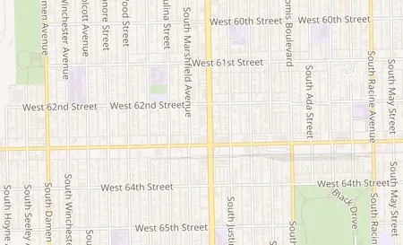 map of 6230 S Ashland Ave Unit D Chicago, IL 60636