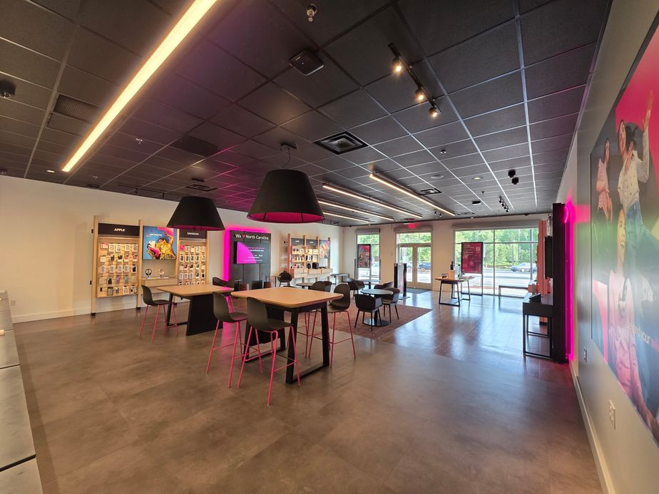 Interior photo of T-Mobile Store at Hwy 70 & Cabela Dr, Garner, NC