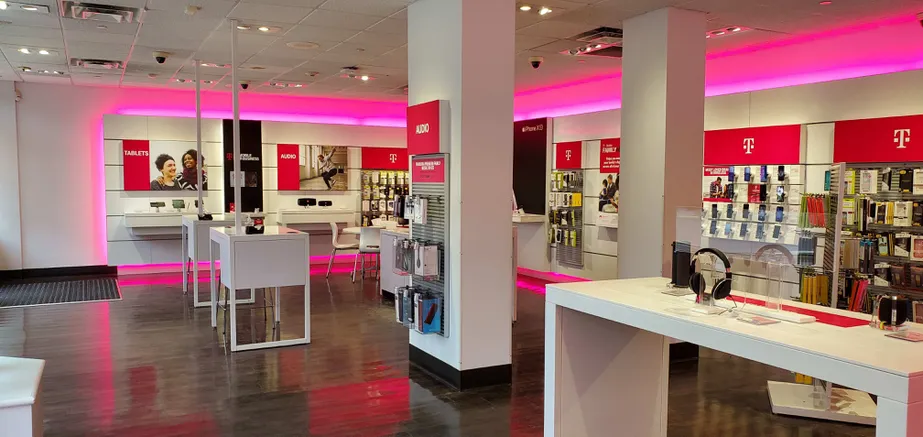 Interior photo of T-Mobile Store at Hancock & Huntley, Quincy, MA