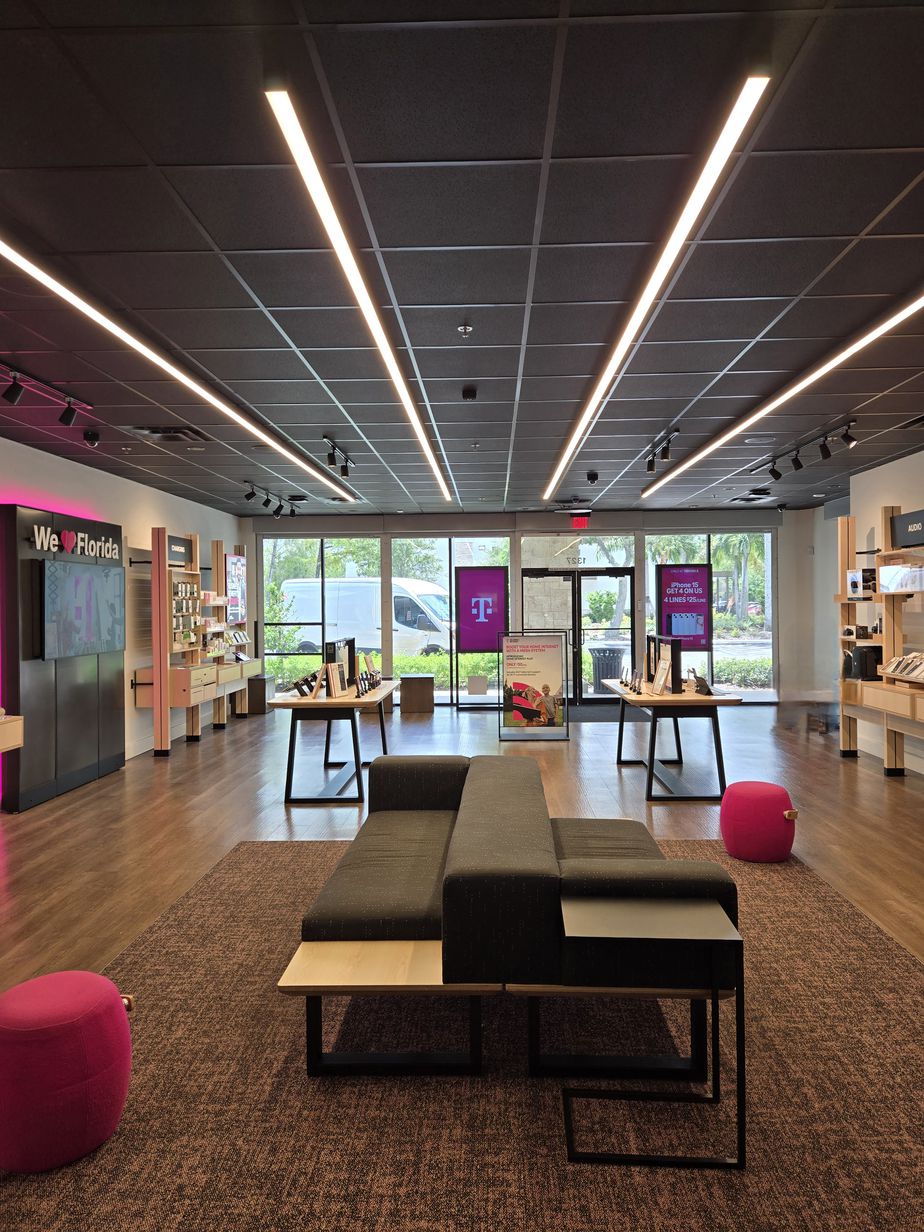 Interior photo of T-Mobile Store at University Dr & Ramblewood Dr, Coral Springs, FL